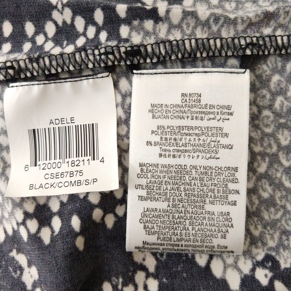 BCBG MAXAZRIA Women's Adele Snake Print Long Sleeve Stretch Wrap Dress Size S - Picture 6 of 10